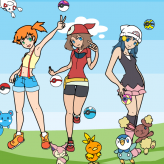 pokemon girls dress up game