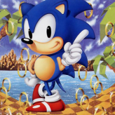 sonic 1 blue silhouette - online puzzle