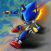 Metal Sonic Rebooted Sega Genesis Video Game 