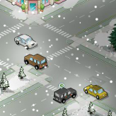 winter traffic policeman game