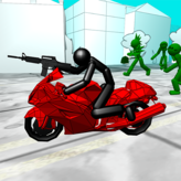 stickman zombie: motorcycle racing game