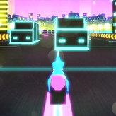 motorbike neon city game