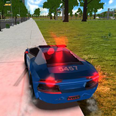 police car offroad game