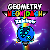 geometry neon dash rainbow game