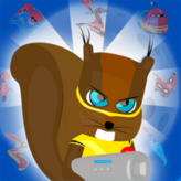 squirrel hero & robots game
