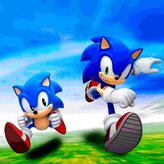 sonic 1 blue silhouette - online puzzle