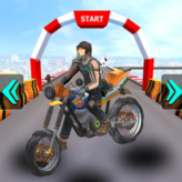 mega ramp stunt moto game